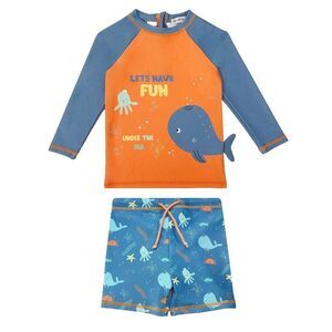 New Boys Whale Swimsuit Set 5t/6t